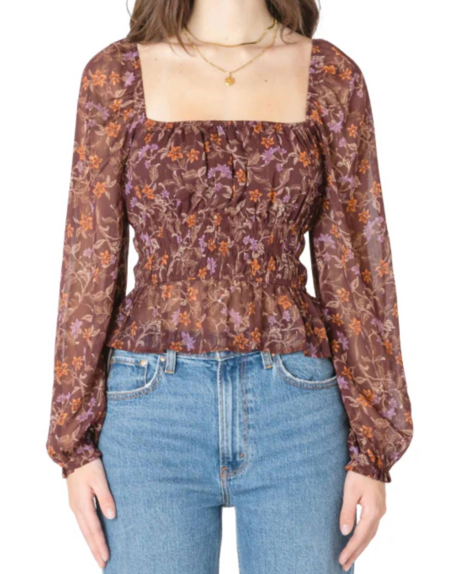 Dex - Square Neck Blouse