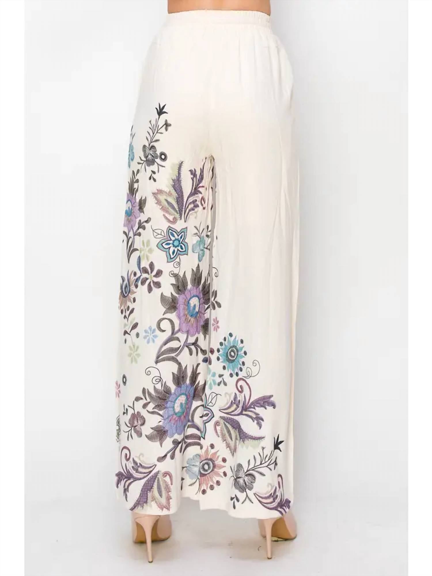 Origami - Women's Lace Patchwork Pants