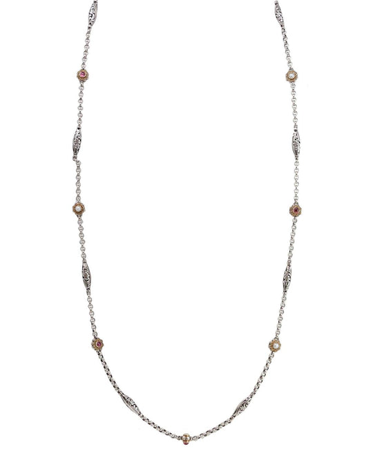Konstantino - Women's Pink Tourmaline Necklace