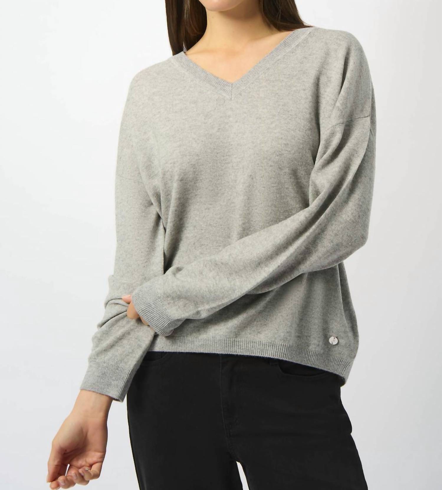 Joseph Ribkoff - V Neck Boxy Sweater
