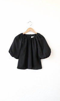 GREYLIN Women's Nadia Balloon Sleeve Blouse in black - women's blouse
