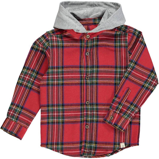 Me & Henry - Boy's Dyer Hooded Long Sleeve Woven Shirt