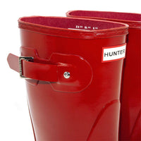 HUNTER Women's Original Short Gloss Rain Boots in military red - women's shoe - view 6