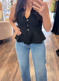 Glam - Sutton Peplum Knit Top