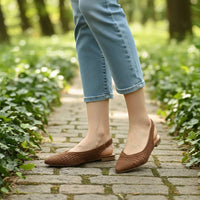 Bruno Menegatti - Women's Sandra Crochet Flat Slingbacks