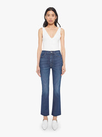 Mother - Hustler Flood Fray Cropped Flare Jeans
