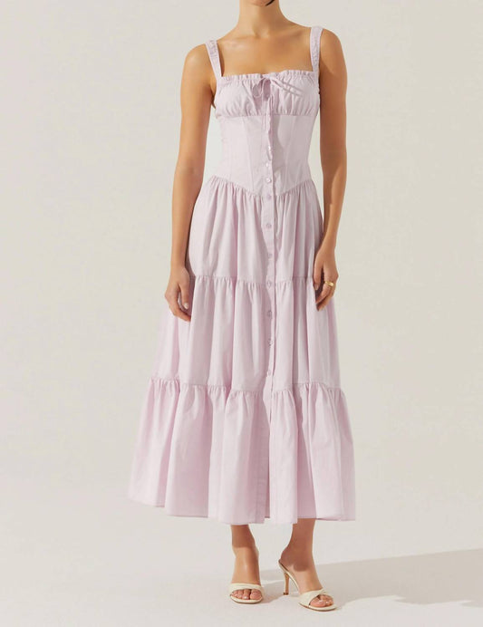 Astr - Temperance Tiered Milkmaid Maxi Dress