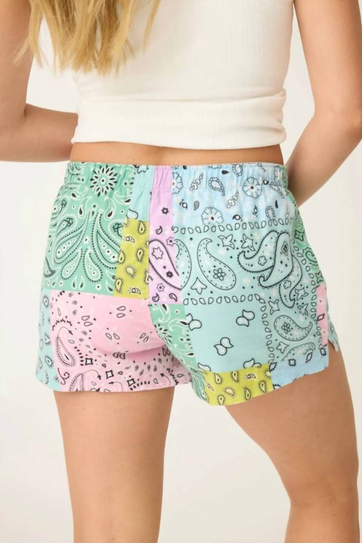 Pj Salvage - Women's Howdy Honey Paisley Print Flannel Shorts
