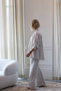 House of Dagmar Relaxed Straight Trousers in cream white - women's pants - view 6