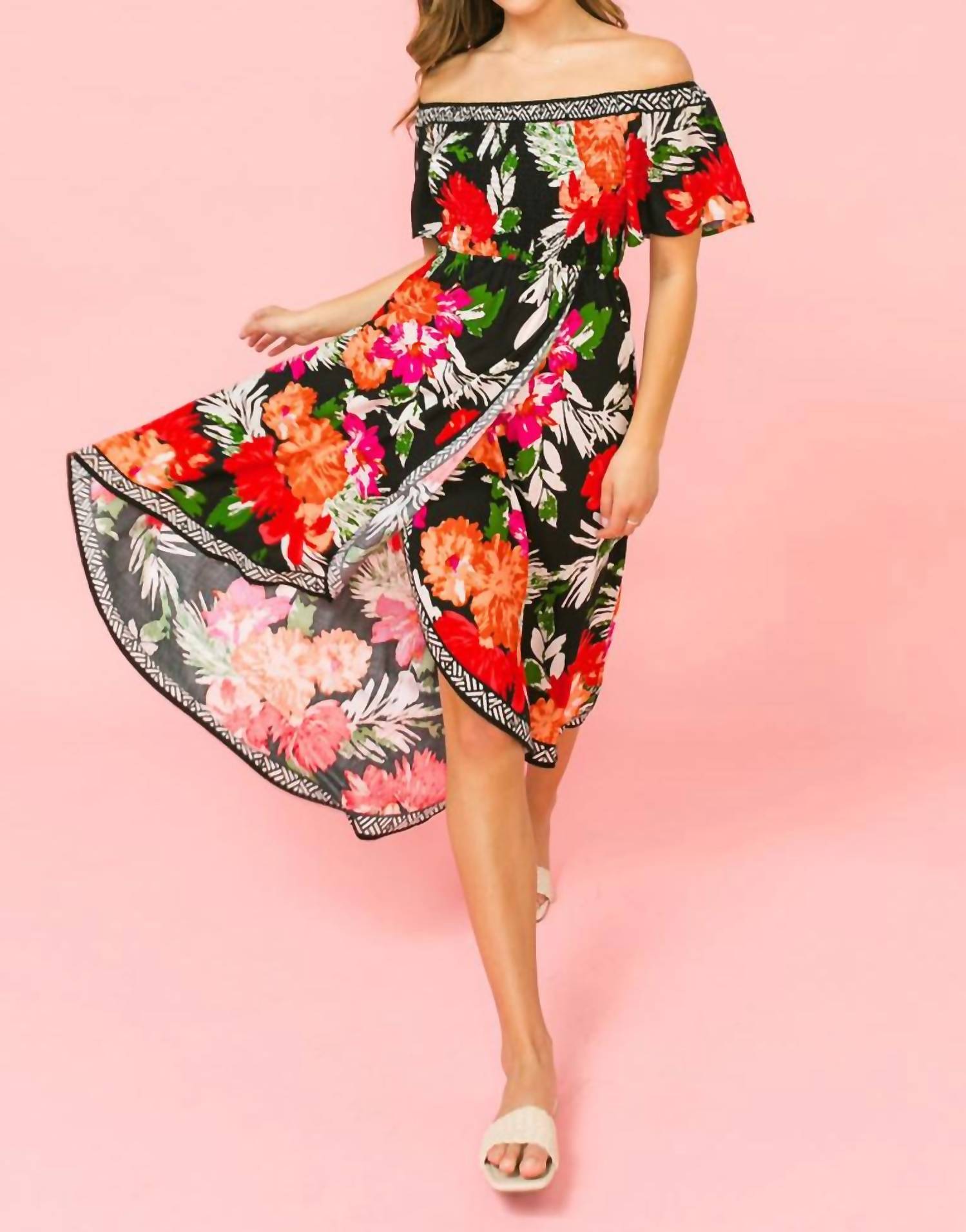 Flying Tomato - What I Like About You Floral Midi Dress