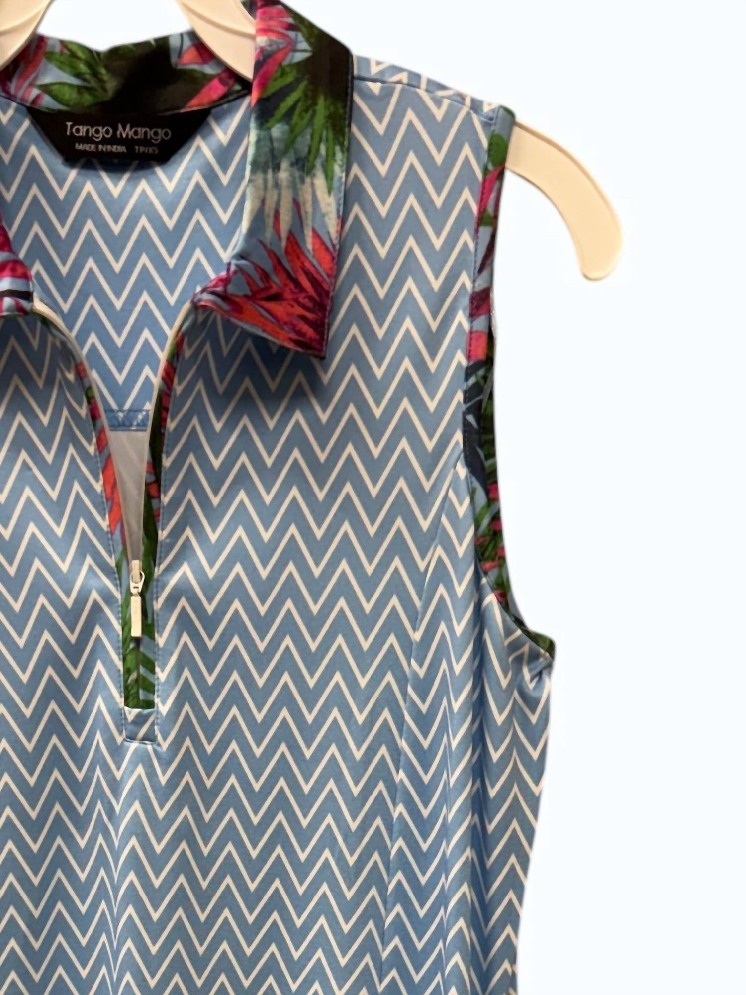 Tango Mango - Women's Collared Sleeveless Dress