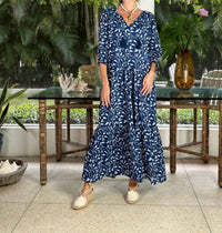 Just Darviny - Raye V-neck Long Maxi Dress