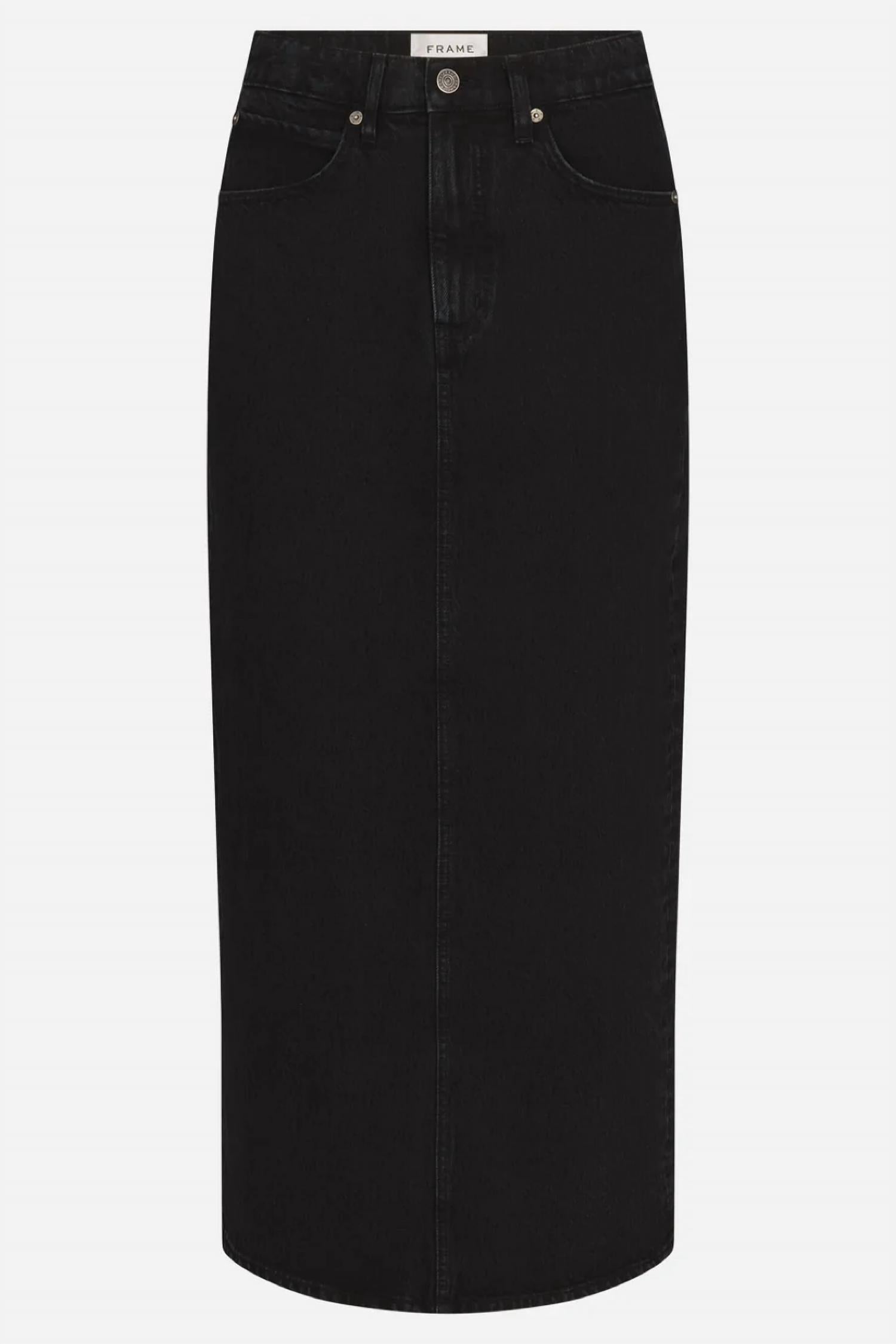 FRAME Column Skirt in sutro - women's skirt - view 4