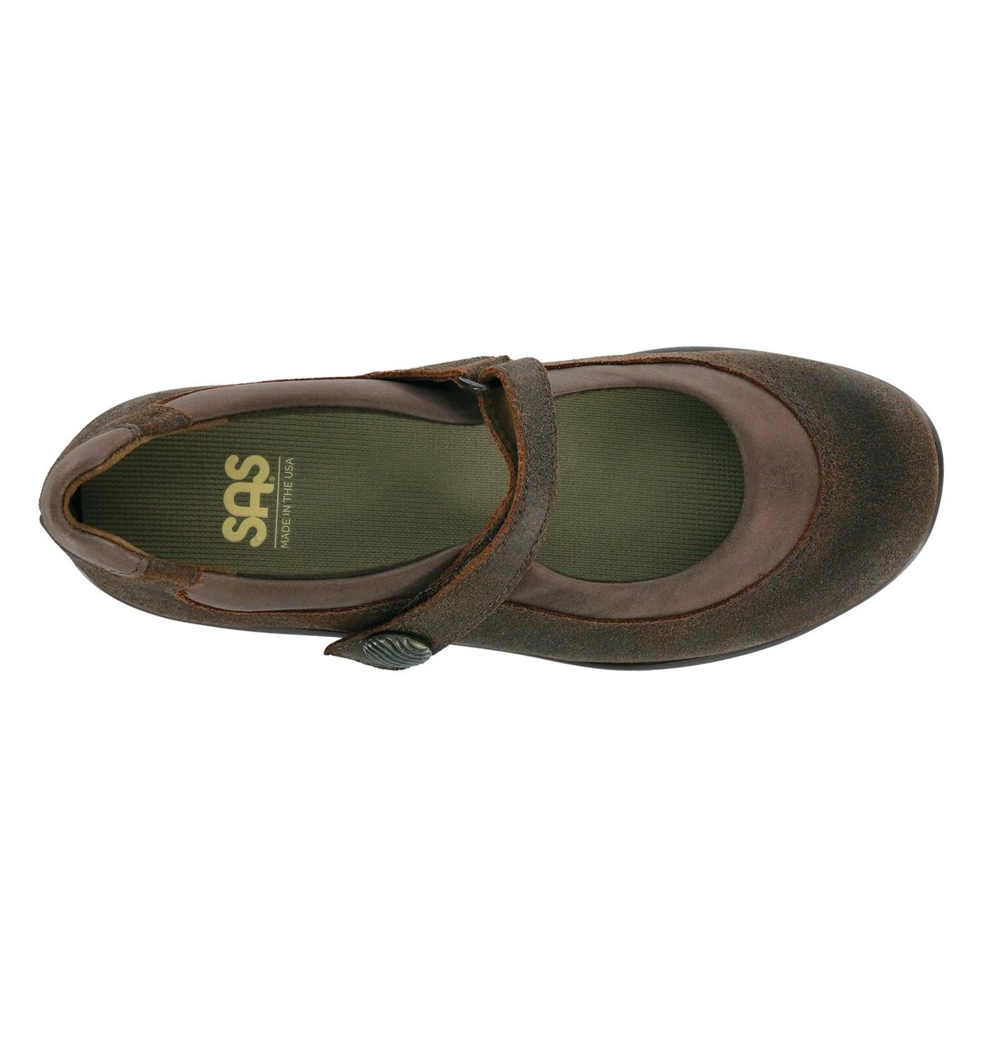 SAS Women's Step Out Mary Jane Shoe in brown - women's flats - view 5
