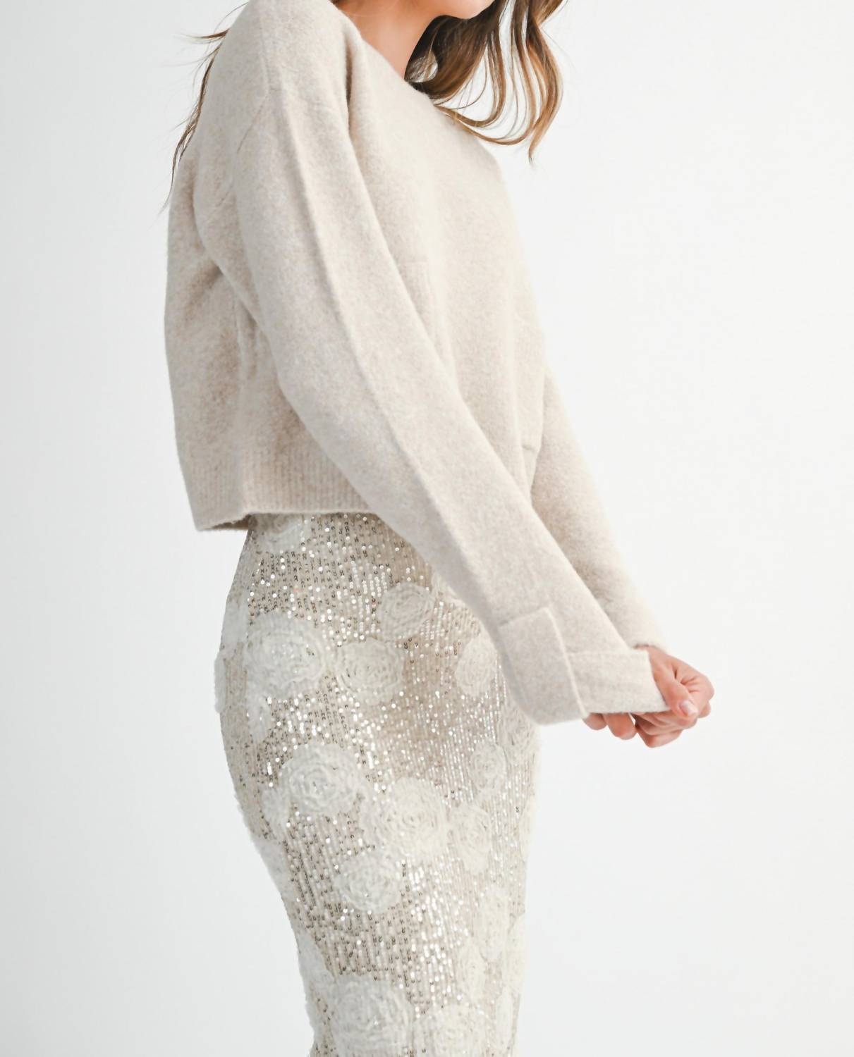 Mable - Parker Front Pocket Detail Sweater