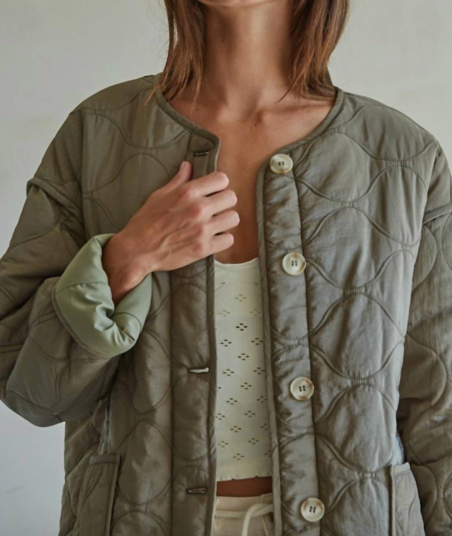 By Together - Woven Nylon Quilted Jacket
