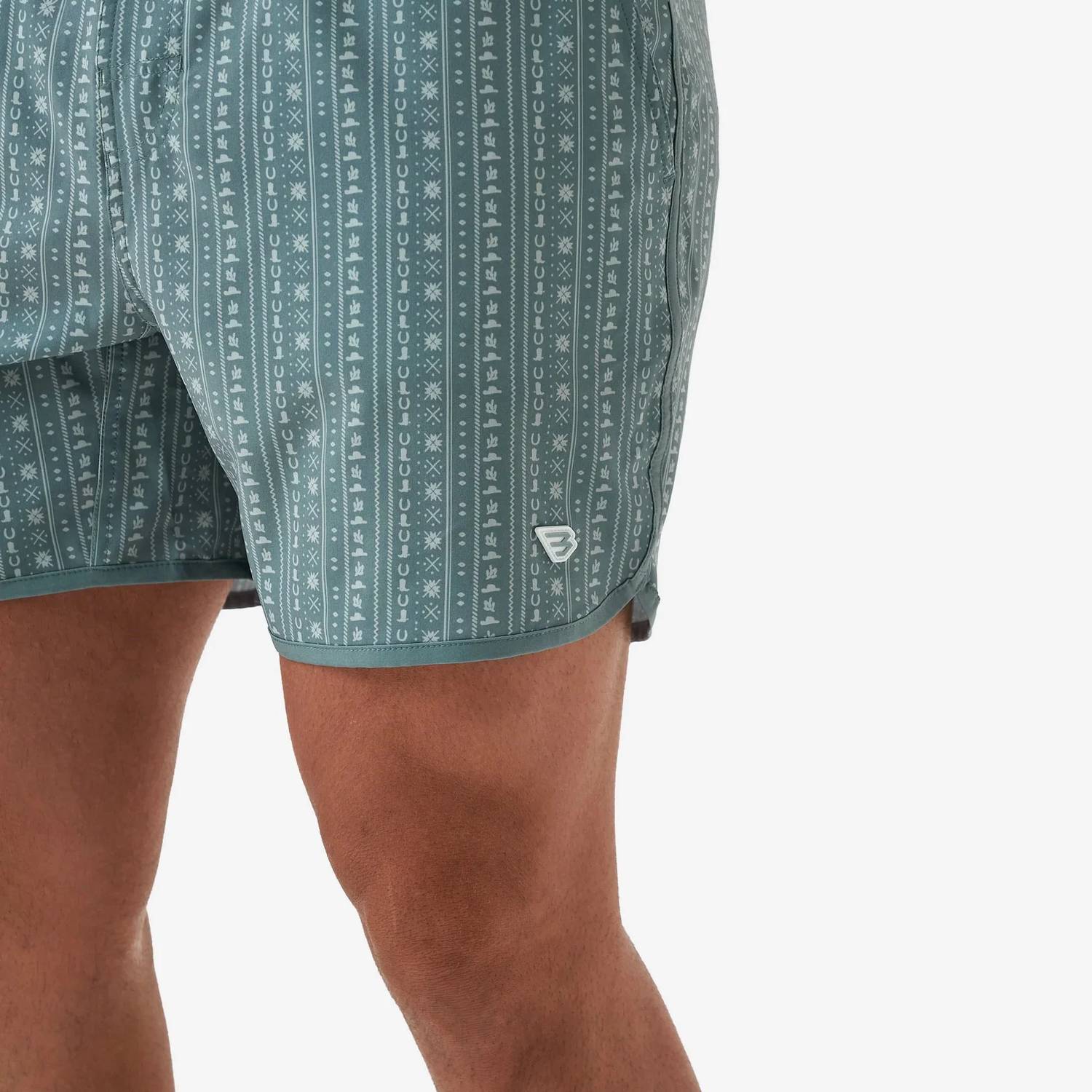 Burlebo - Drawstring Waist Swim Trunks