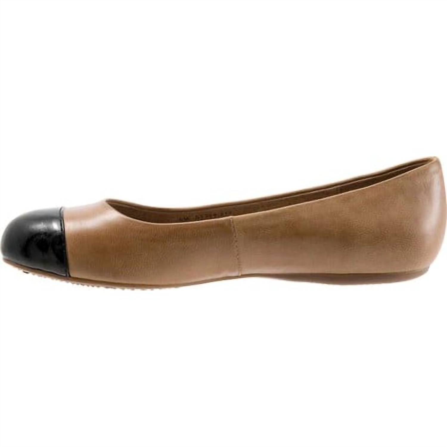 Softwalk Women's Napa Ballet Flats in luggage black - women's flats - alternate view