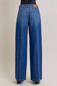 HIDDEN Nori Trouser Wide Leg Jeans in dark wash - women's jeans - detail view