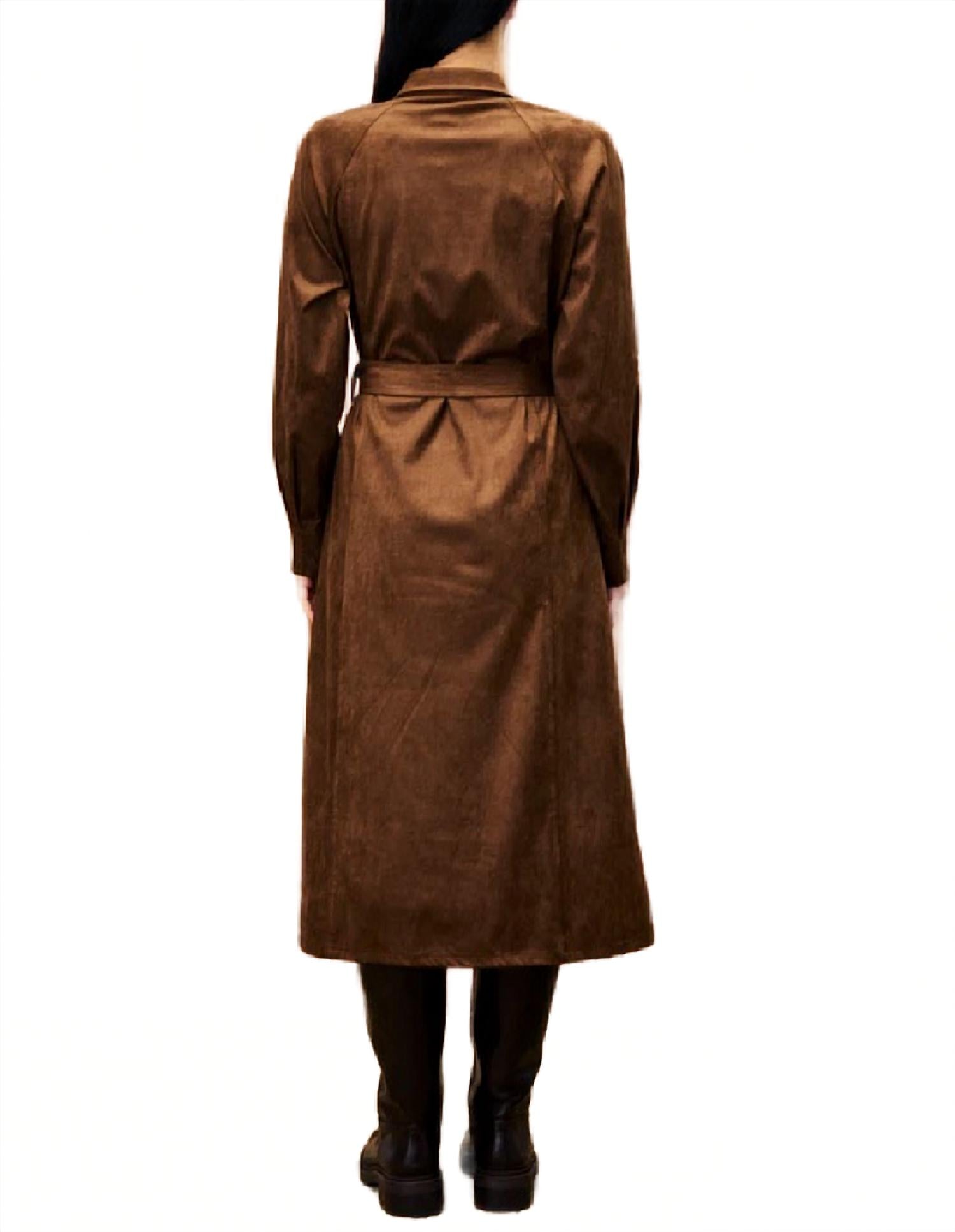 Frnch - Barbet Suede Long Sleeve Dress