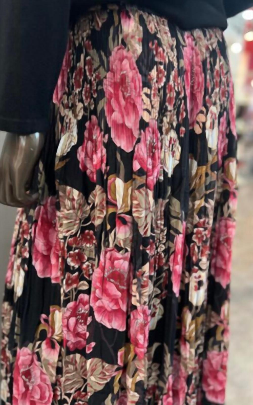 Maude Vivante - Ellie Pleated Long Floral Skirt