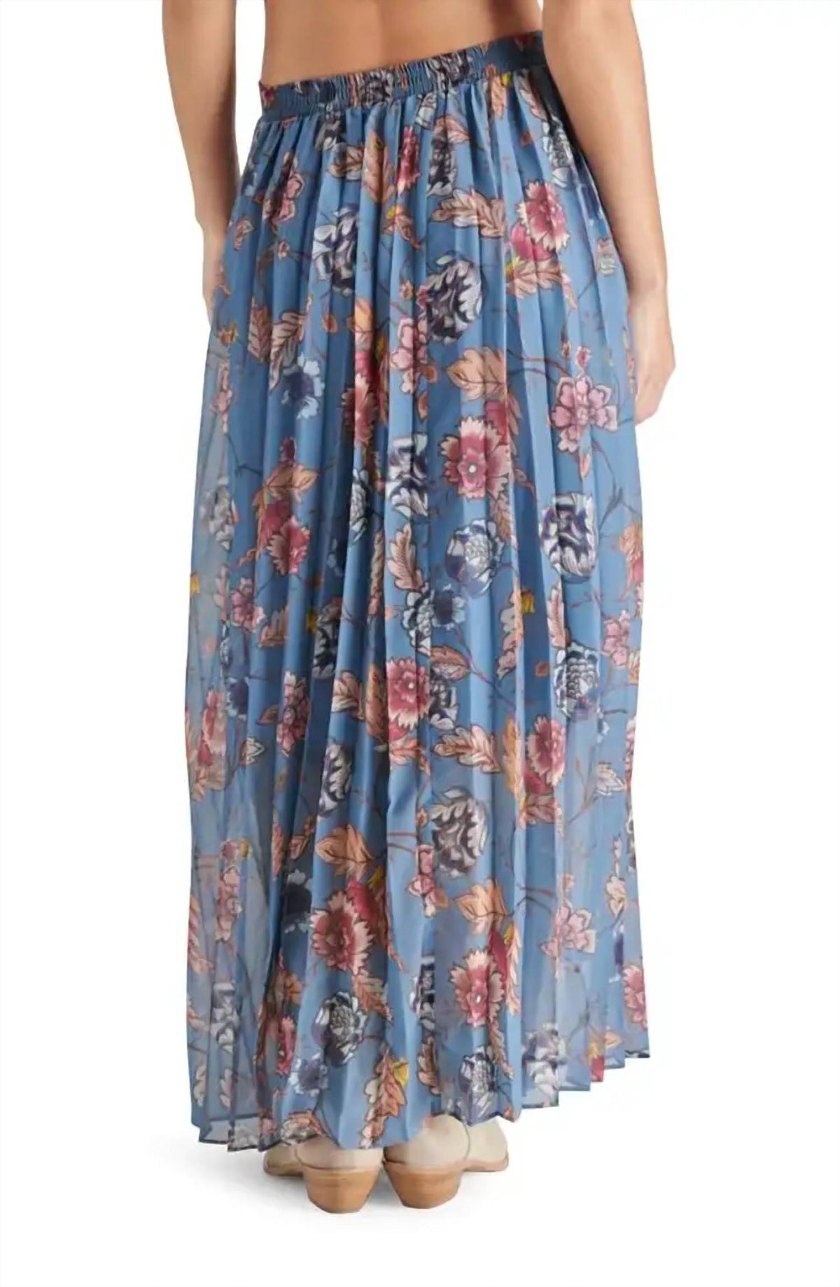 Steve Madden - Coppola Floral Pleated Maxi Skirt