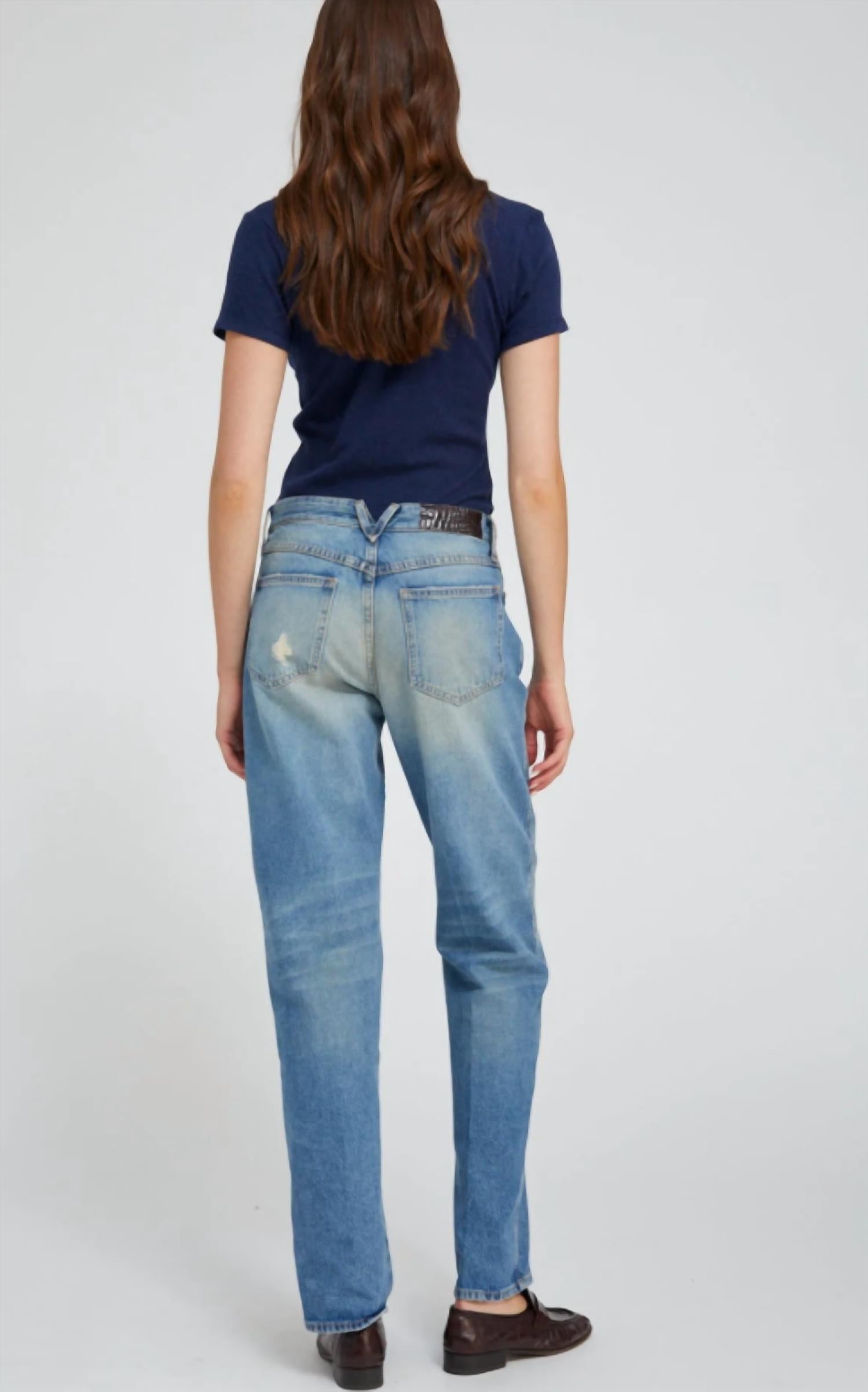SPRWMN Slim Boyfriend Jean in kate - women's jeans - detail view