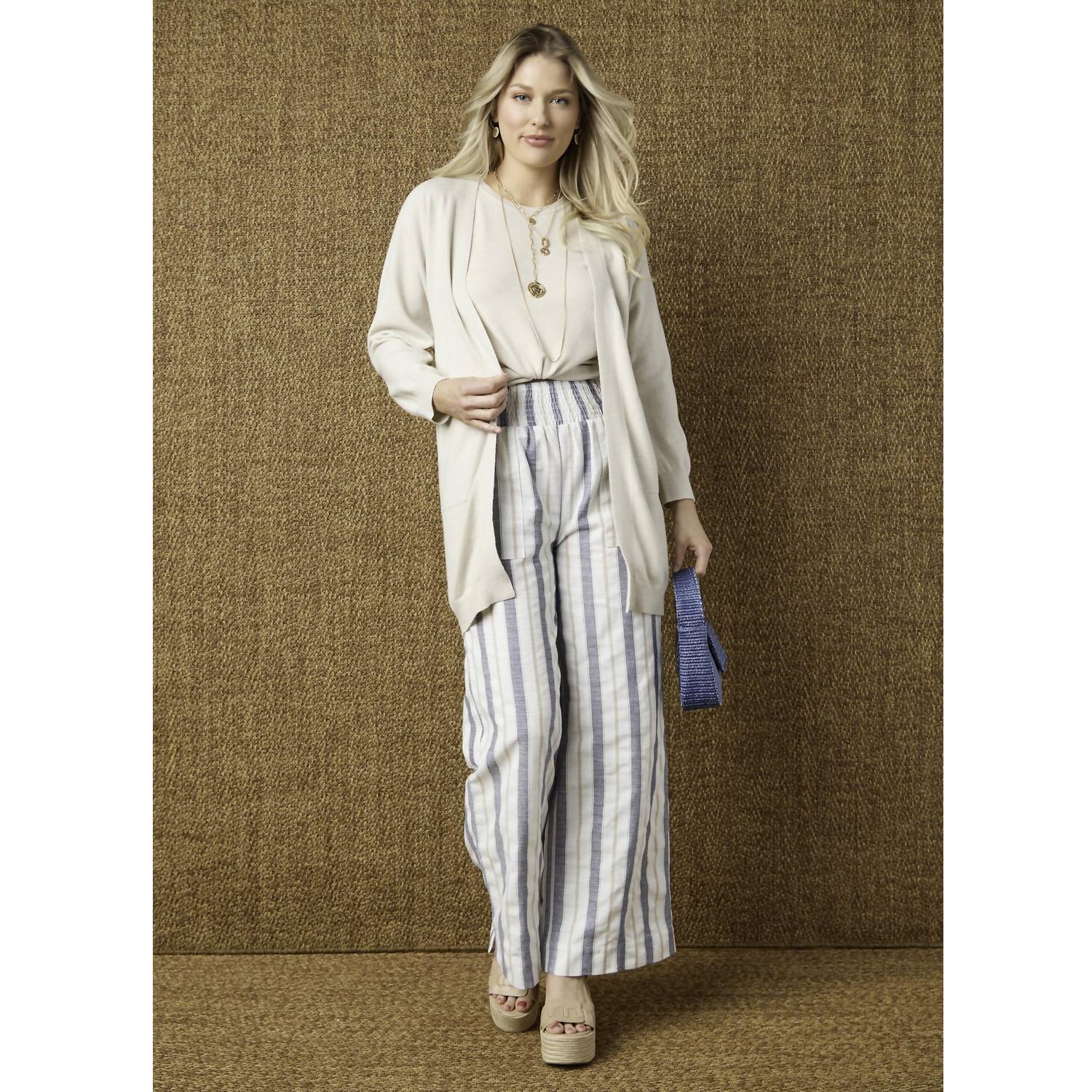 Coco + Carmen - Vinca Wide Leg Striped Pant