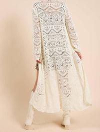 Sadie & Sage - Las Palmas Intricate Long Knit Cardigan