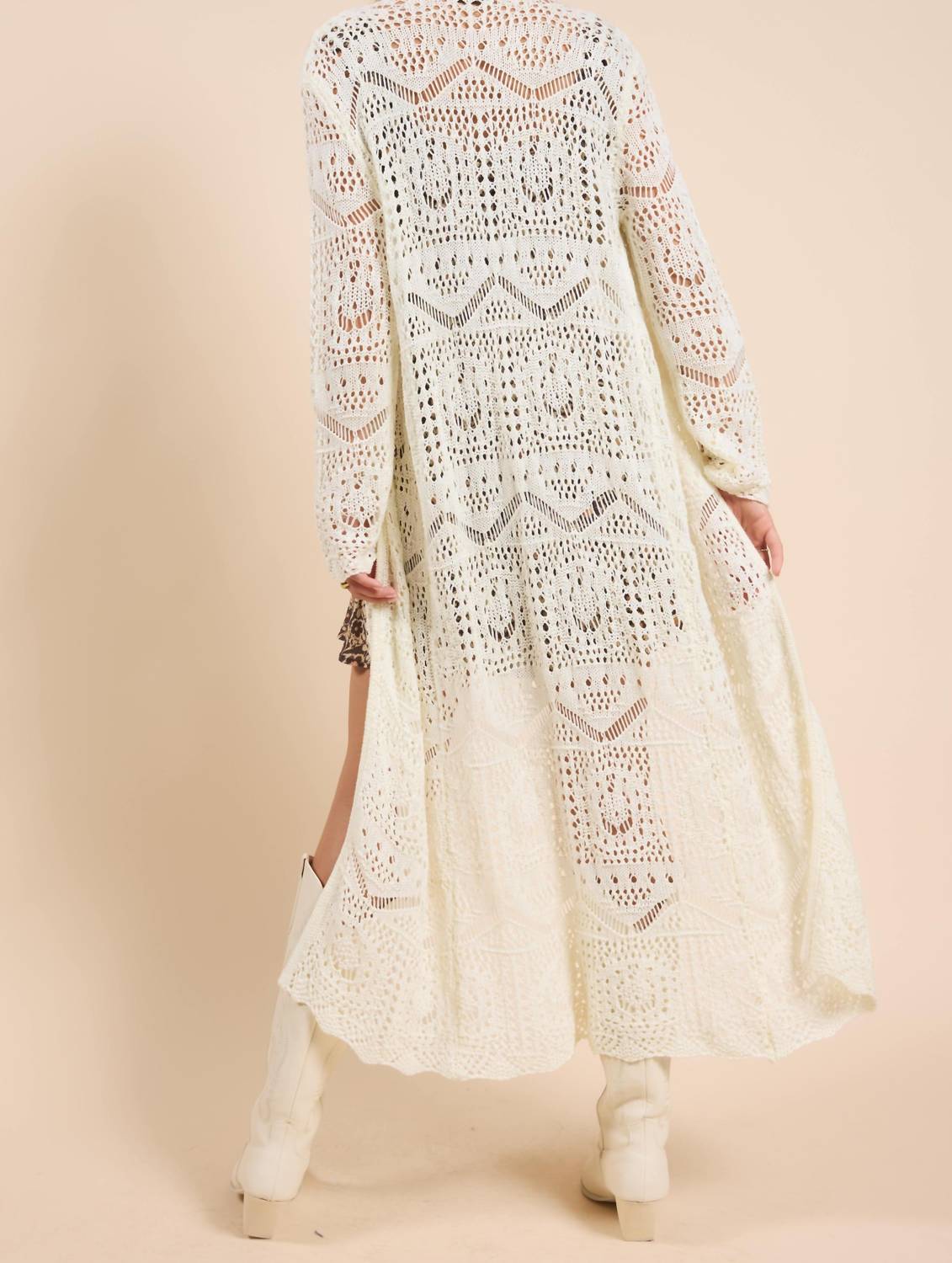 Sadie & Sage - Las Palmas Intricate Long Knit Cardigan