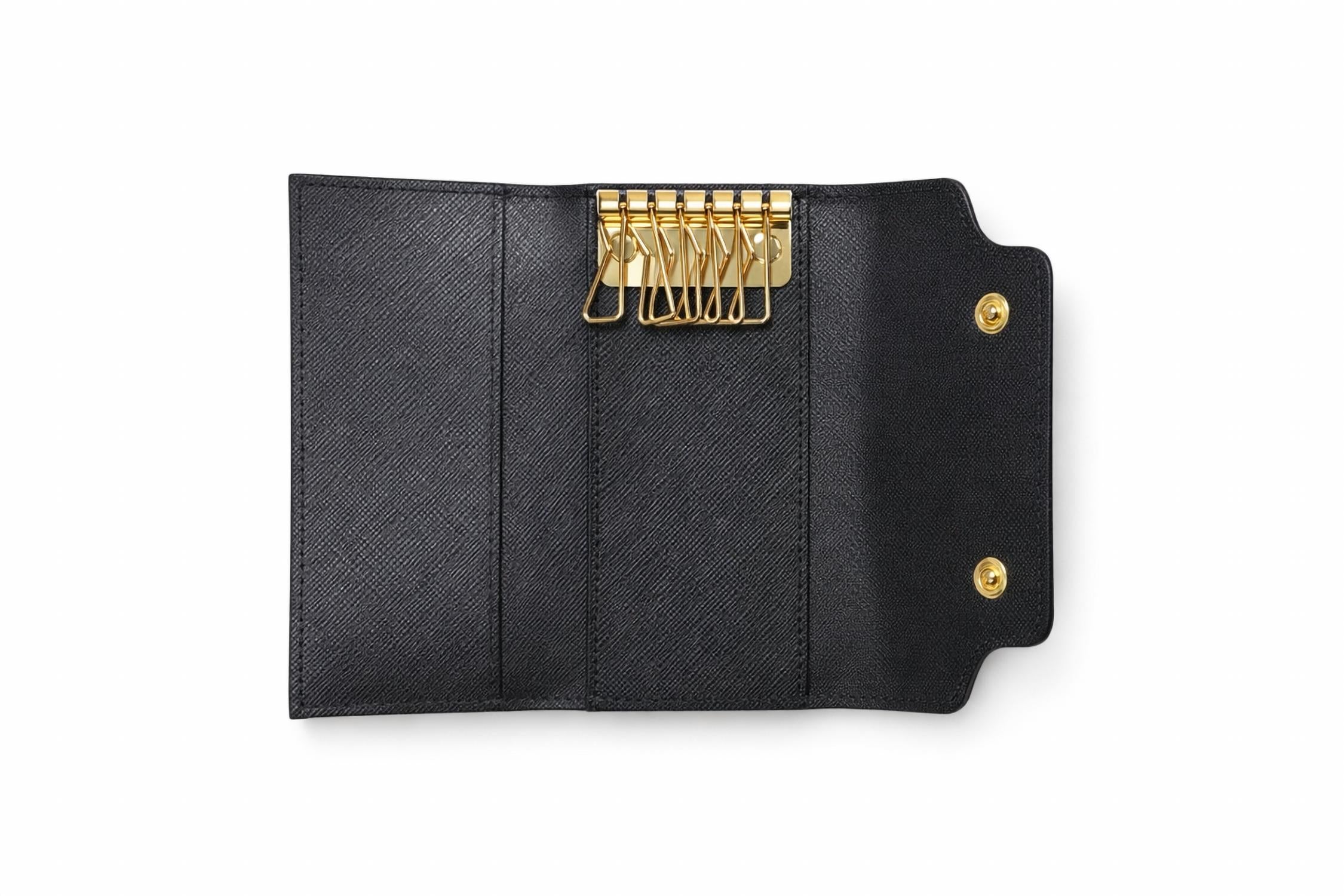 MARNI Women's Trunk 6-hook Leather Key Case in black - women's accessory - alternate view