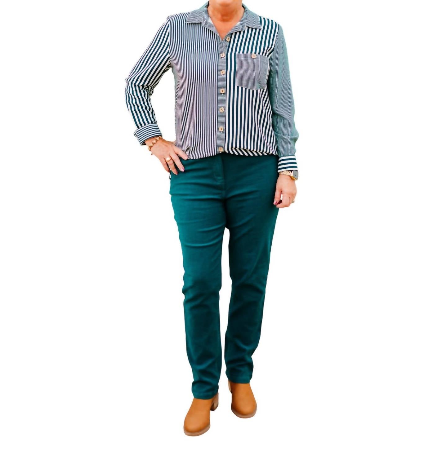 Multiples - Zip Front Ankle Jeans