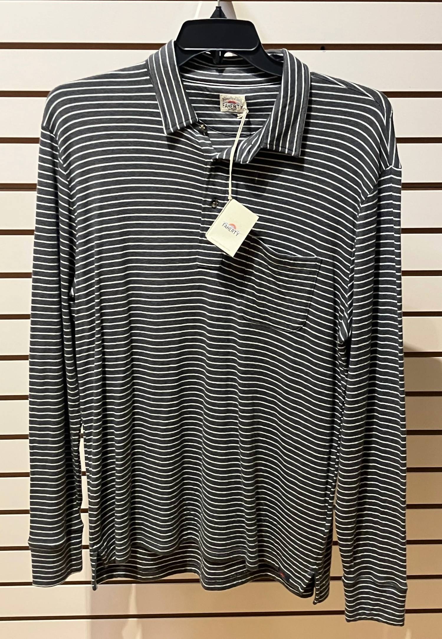 Faherty - Sunwashed Long Sleeve Polo