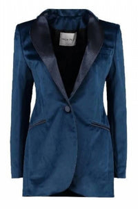 Hebe Studio - Tailored Velvet Blazer