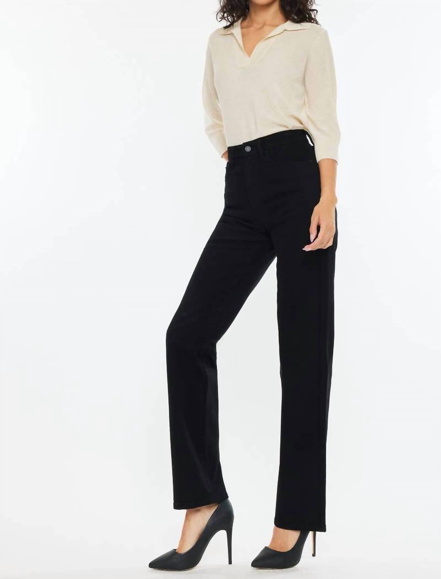 Kancan - High Rise True Straight Jeans