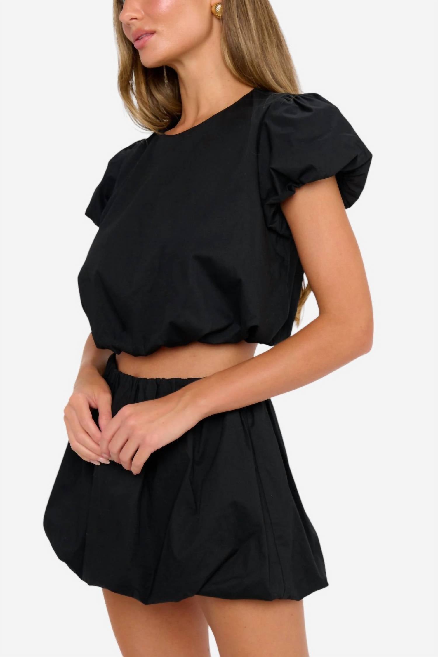 Show Me Your Mumu Highland Poplin Set in black - women's sleepwear - alternate view