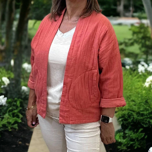 Made In Italy - Kimono Style Open Jacket