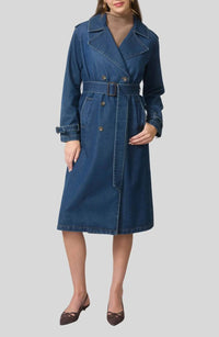 Blu Pepper - Cover Up Belted Trench Coat