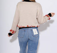 Queen Of Sparkles - Nutcracker & Candy Cane Button Up Cardigan