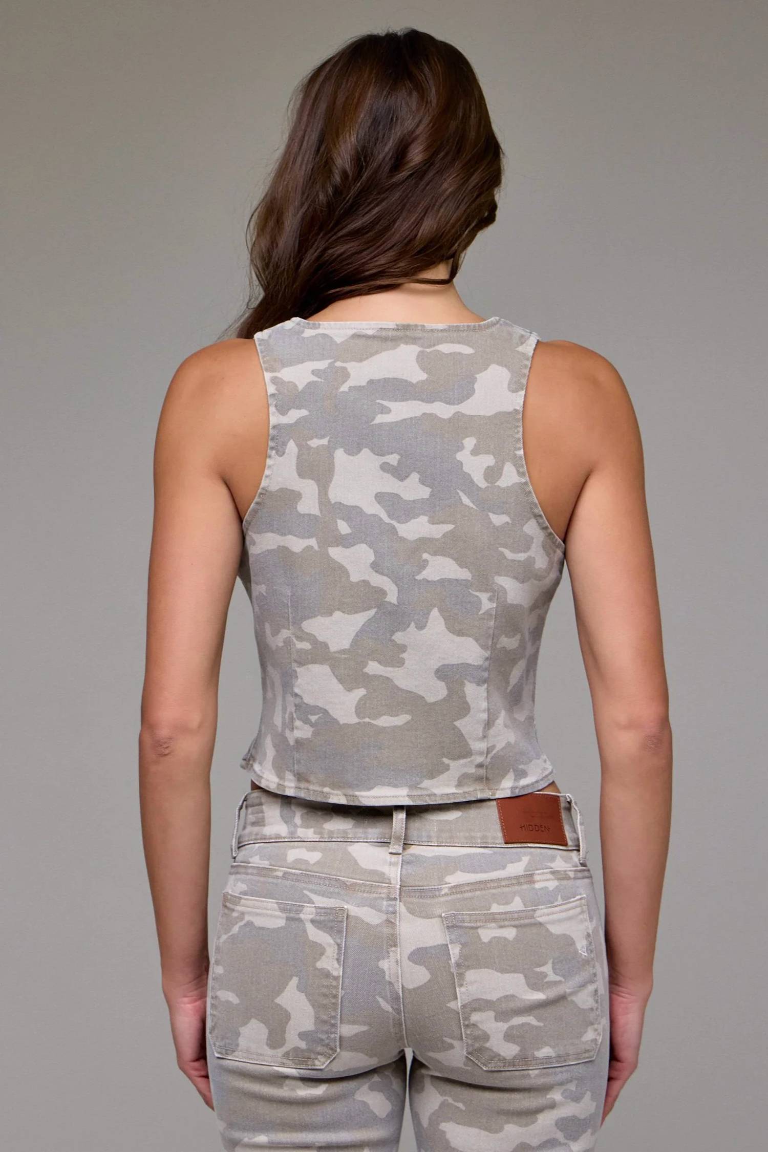 Hidden - Denim Sleeveless Tank