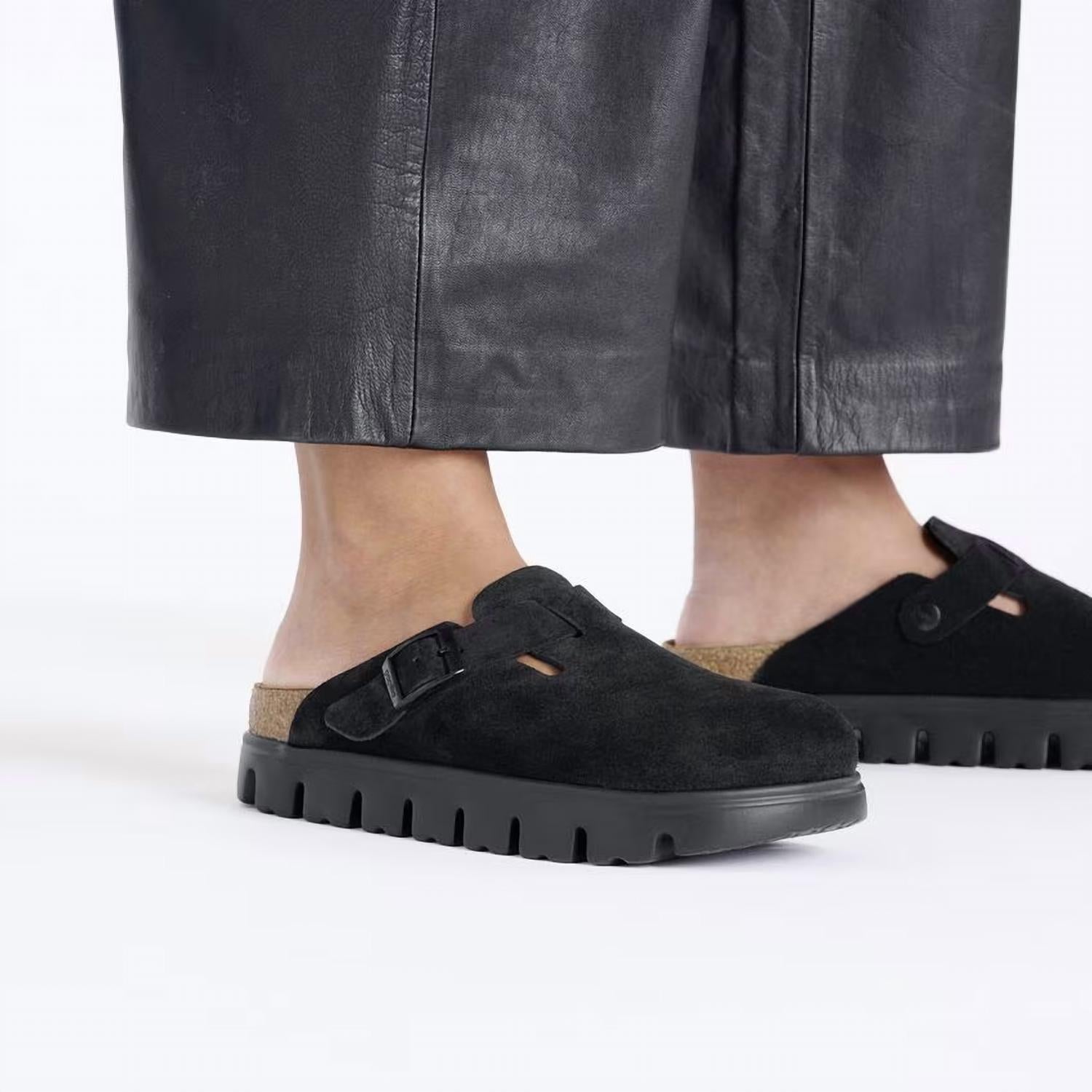 Birkenstock - Women's Boston Chunky Suede Leather Clog