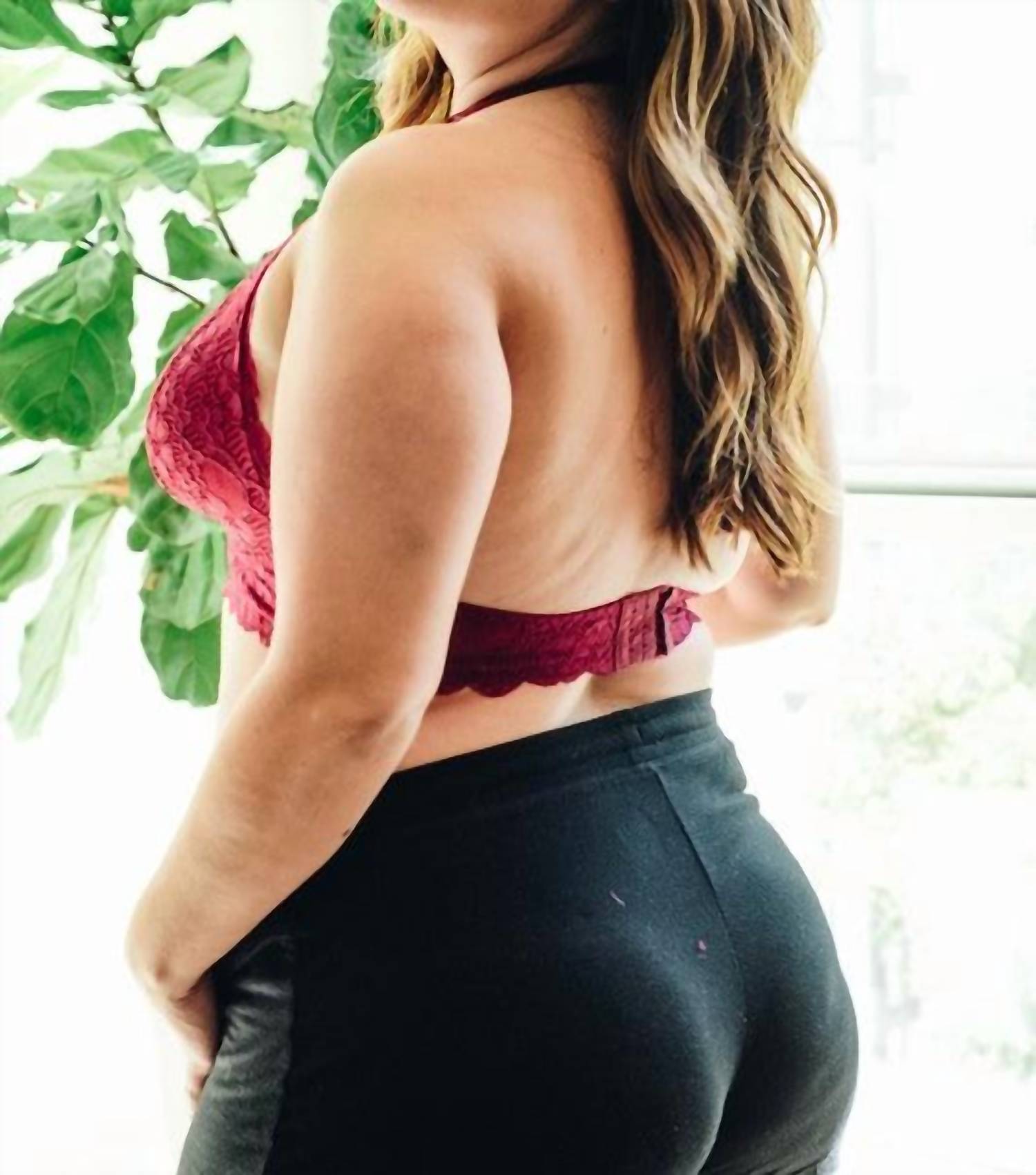 Leto - Lace Halter Bralette - Plus