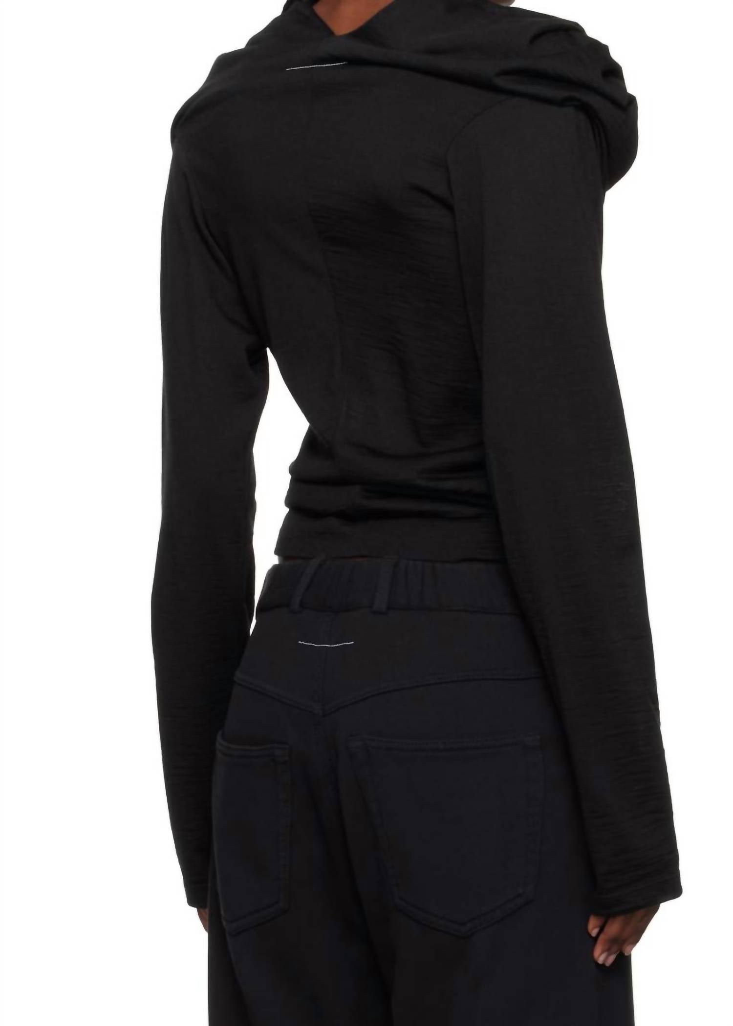 Maison Margiela - Folded Wool Long Sleeved Top