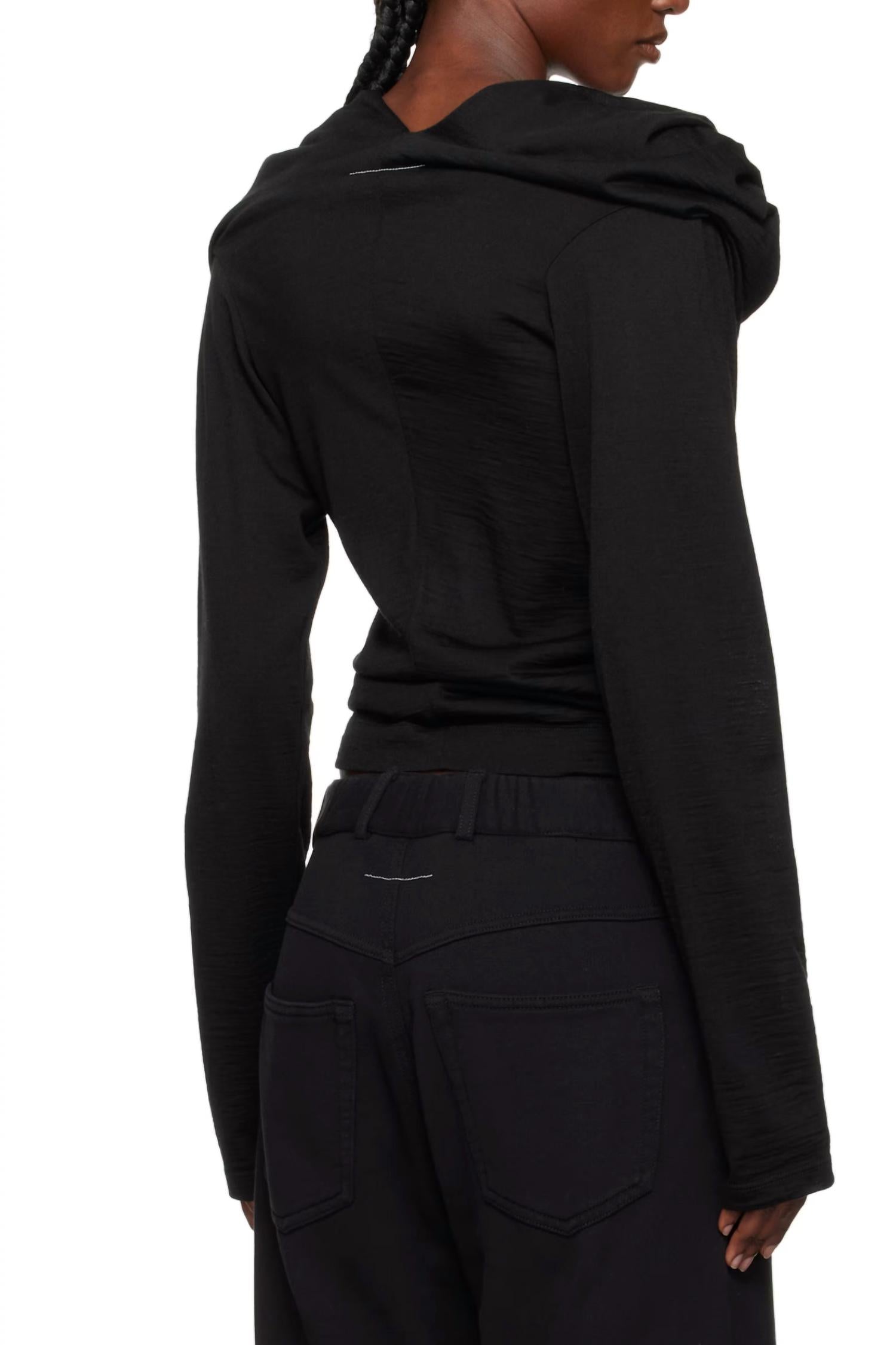 Maison Margiela - Folded Wool Long Sleeved Top