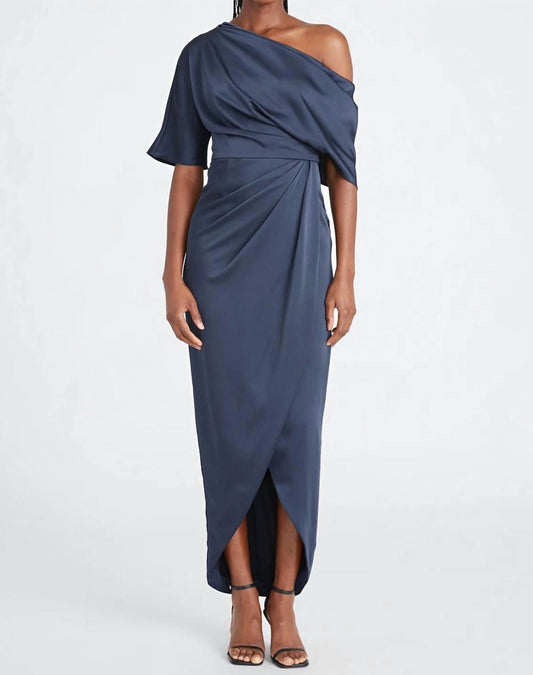 Theia - Rayna One Shoulder Draped Gown