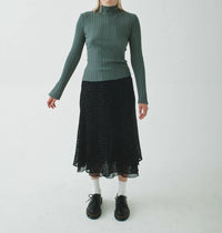 T.W.I.N. That’S What I Need - Pleated Mock Neck Sweater
