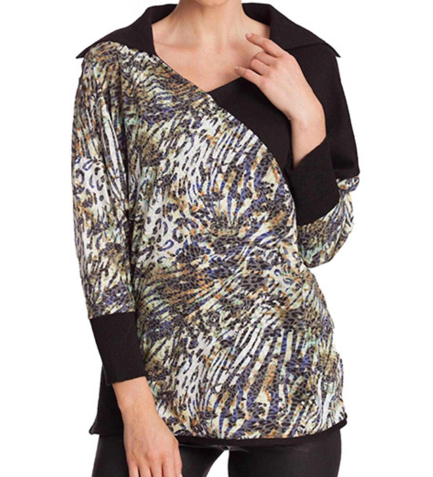 Angel - Mosaic Detail Neck Top