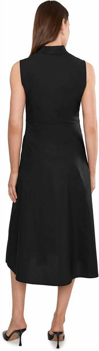 Elliott Lauren - Sleeveless Faux Midi Wrap Dress With Tie Front