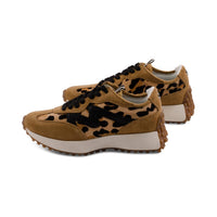 STEVE MADDEN Women's Campo Sneaker in leopard tan - women's sneaker - detail view