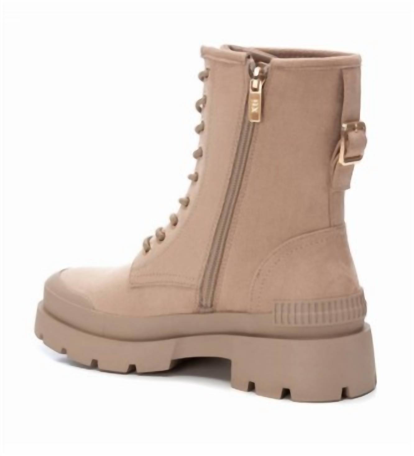 Xti - Women's Suede Lace-Up Booties